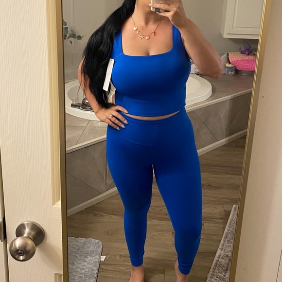 Vibrant Blue Two-Piece Activewear Set - Picture 1 of 1
